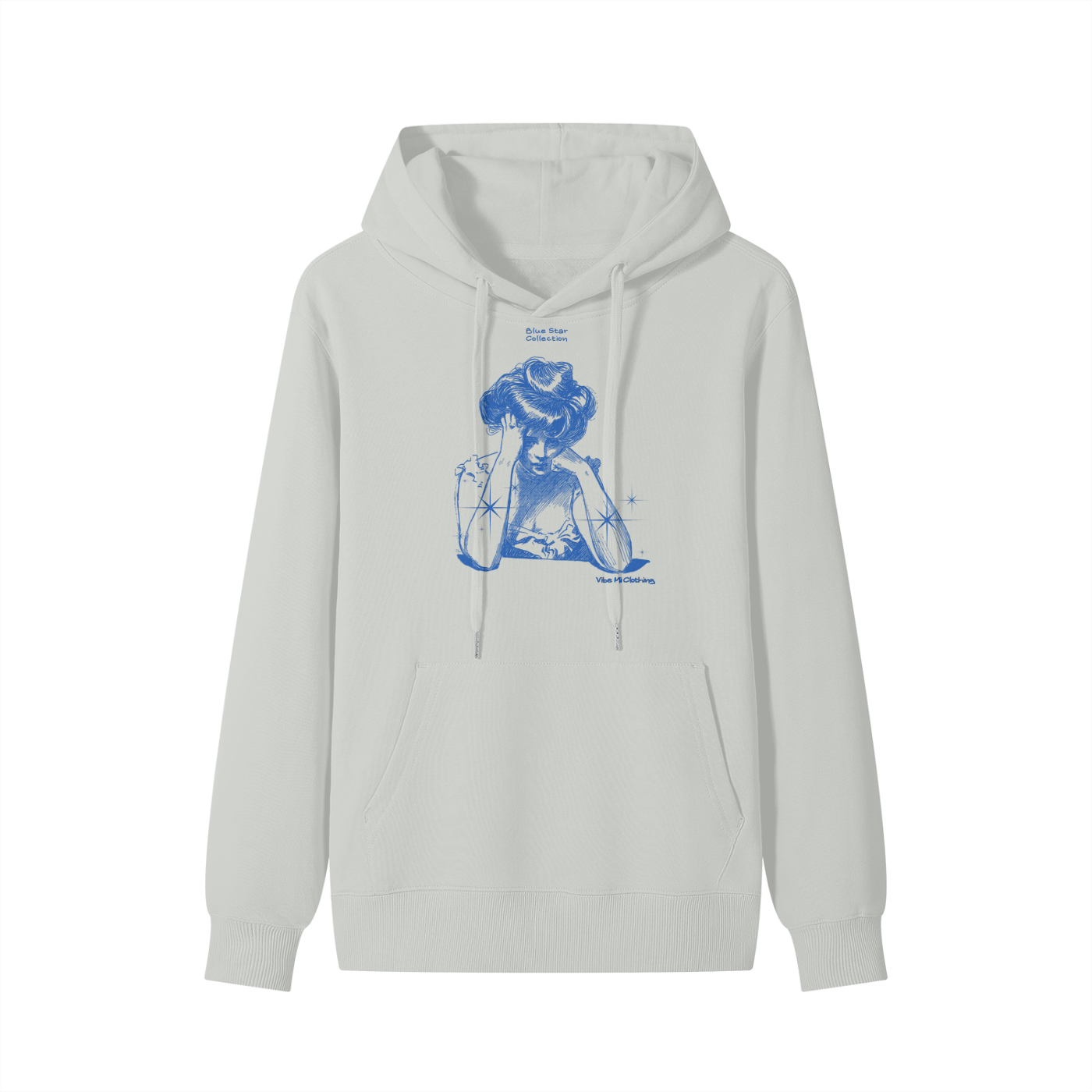Blue Star ,New ,Outerwear ,Hoodie ,pullover hoodie ,cotton hoodie ,graphic hoodie ,streetwear ,hooded shirt
