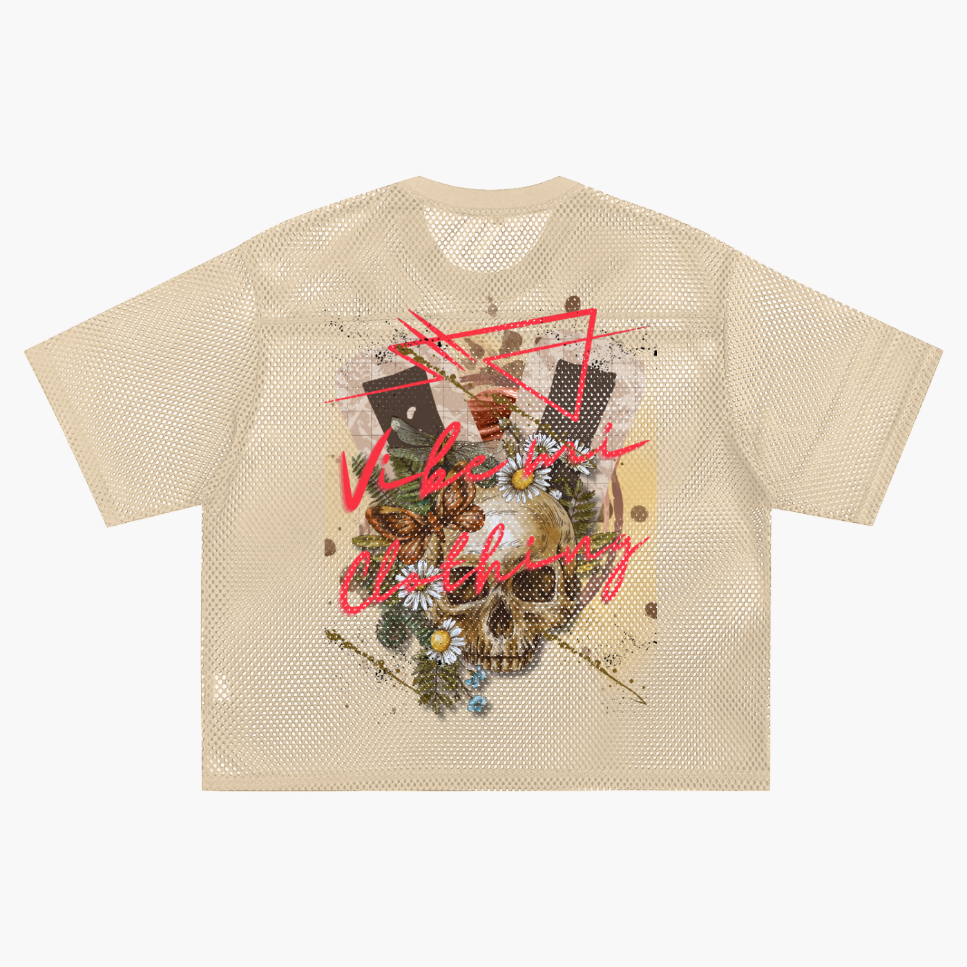 Vibey League See-through Boxy Net T-Shirt