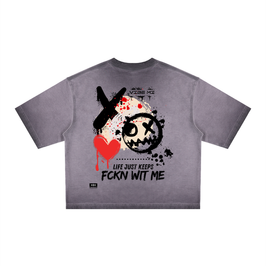 Life Unisex Reverse Dyed Boxy T-Shirt