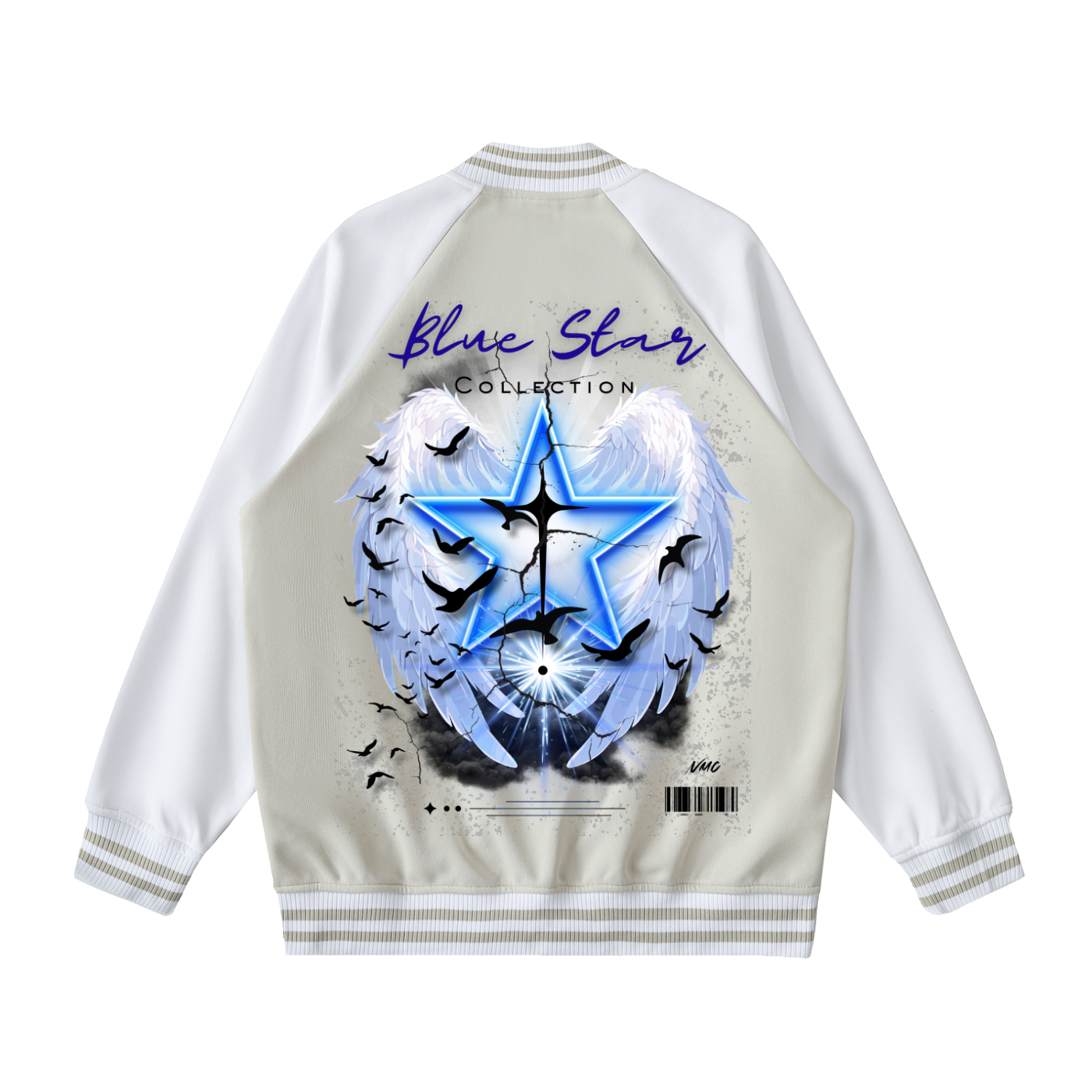 Blue Star ,New ,Outerwear ,Varsity Jcket ,Streetwear , graphic jacket ,sports jacket ,men's jacket ,women's jacket ,casual jacket