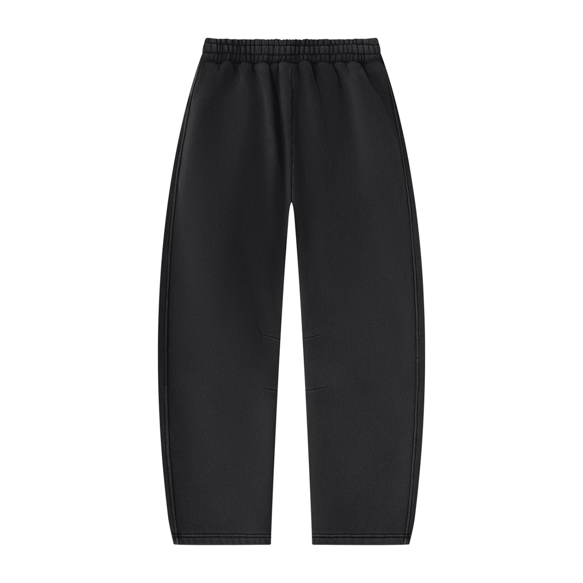 A Vibe Unisex Vintage Wash Barrel Leg Fleece Sweatpants
