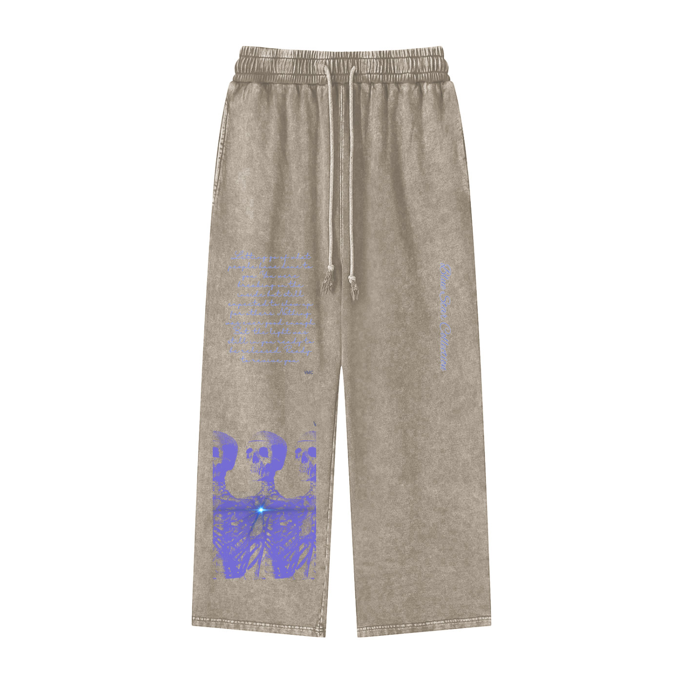 Blue Star ,New,Legwear ,Streetwear ,Sweatpants,casual pants ,vintage wash pants ,straight leg pants