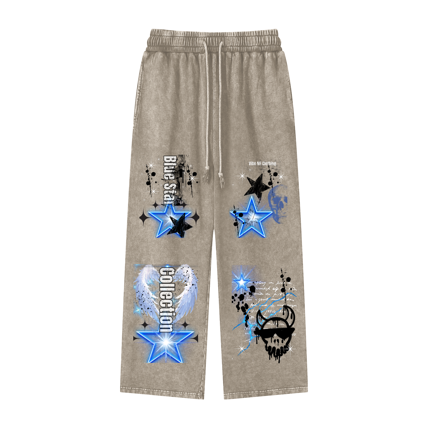 Blue Star,New,Legwear,Vintage wash pant,sweatpants ,streetwear ,graphic sweatpants ,joggers ,comfort pant,acid wash