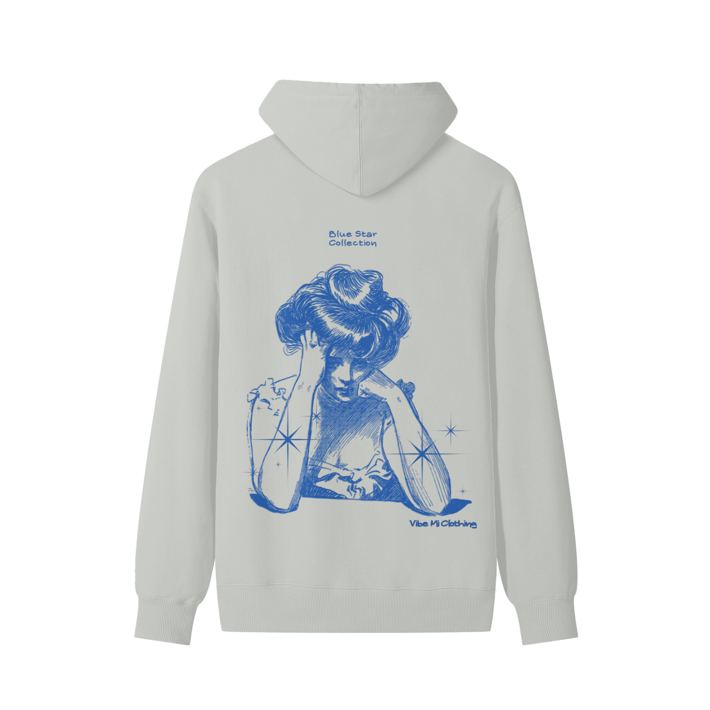 Blue Star ,New ,Outerwear ,Hoodie ,pullover hoodie ,cotton hoodie ,graphic hoodie ,streetwear ,hooded shirt
