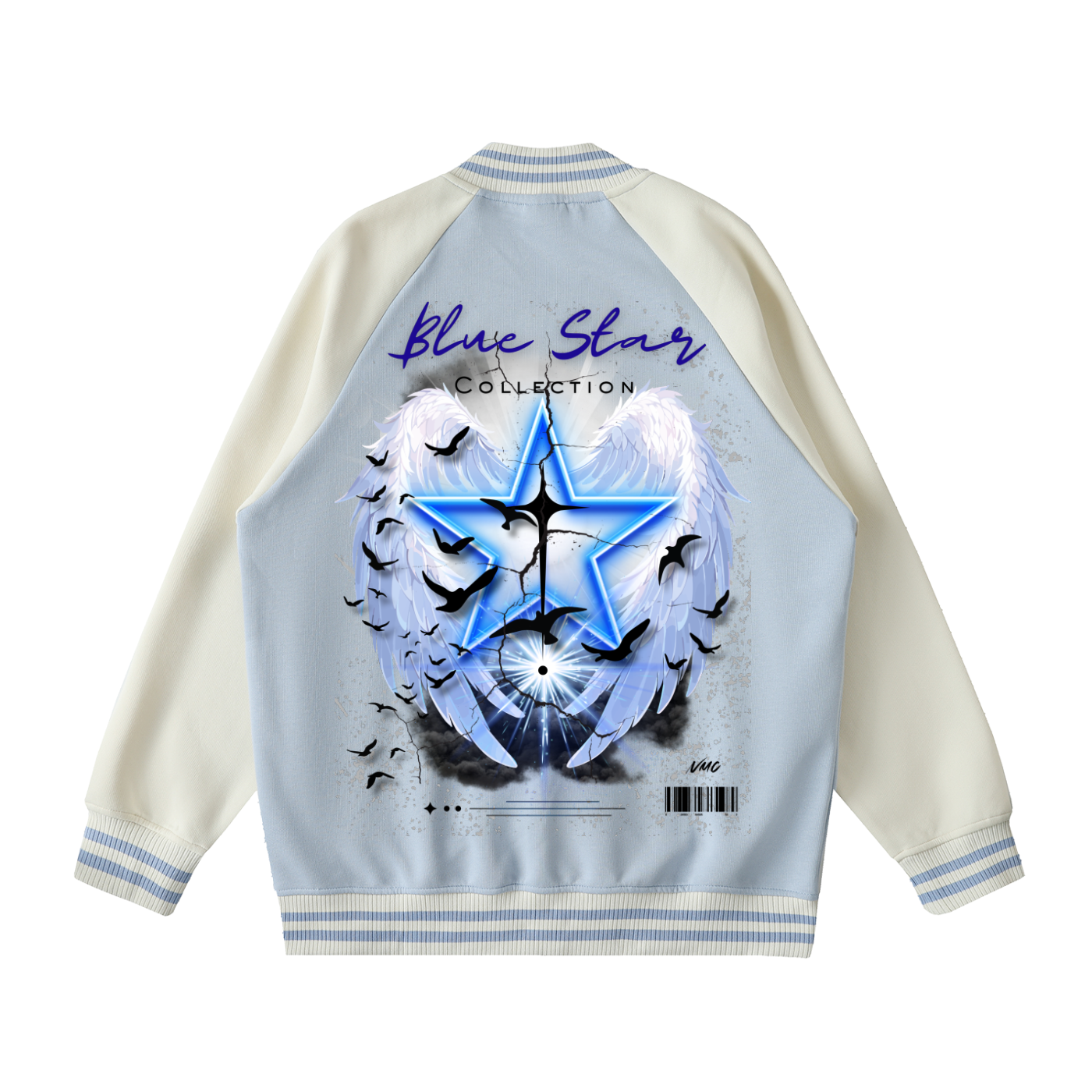 Blue Star ,New ,Outerwear ,Varsity Jcket ,Streetwear , graphic jacket ,sports jacket ,men's jacket ,women's jacket ,casual jacket
