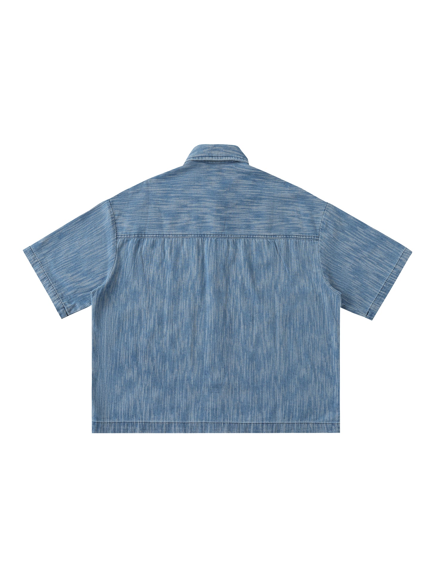 Blue Star ,New ,Distressed wash ,Graphic denim ,Demin shirt ,streetwear ,button up shirt ,boxy t-shirt ,wings t-shirt ,casual shirt