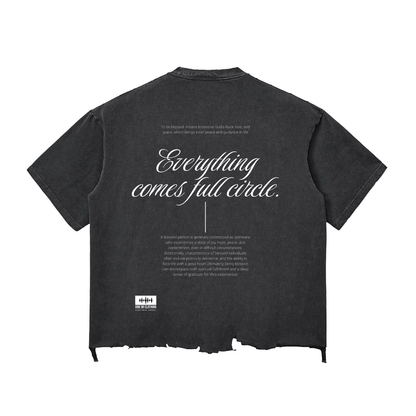 Blessed Snow Wash Raw-Hem Boxy T-shirt