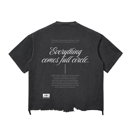 Blessed Snow Wash Raw-Hem Boxy T-shirt