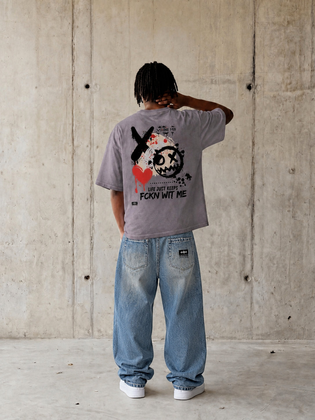 Life Unisex Reverse Dyed Boxy T-Shirt