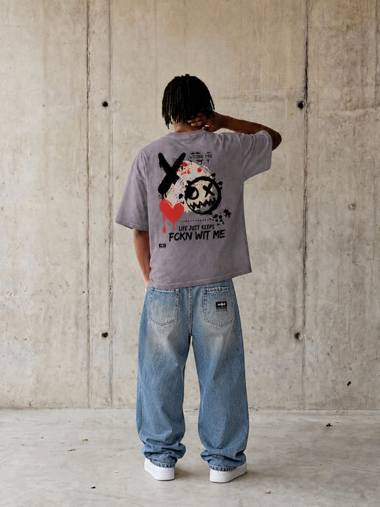 Life Unisex Reverse Dyed Boxy T-Shirt