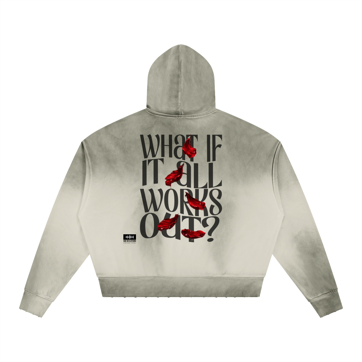What If Sunfade Distressed Boxy Hoodie