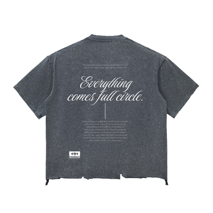 Blessed Snow Wash Raw-Hem Boxy T-shirt