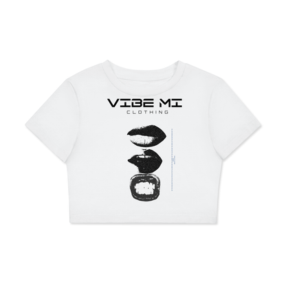 Kiss ,Shirts ,graphic tee ,crop top ,streetwear ,fashion ,lips graphic tee ,white crop top ,vibe mi clothing 