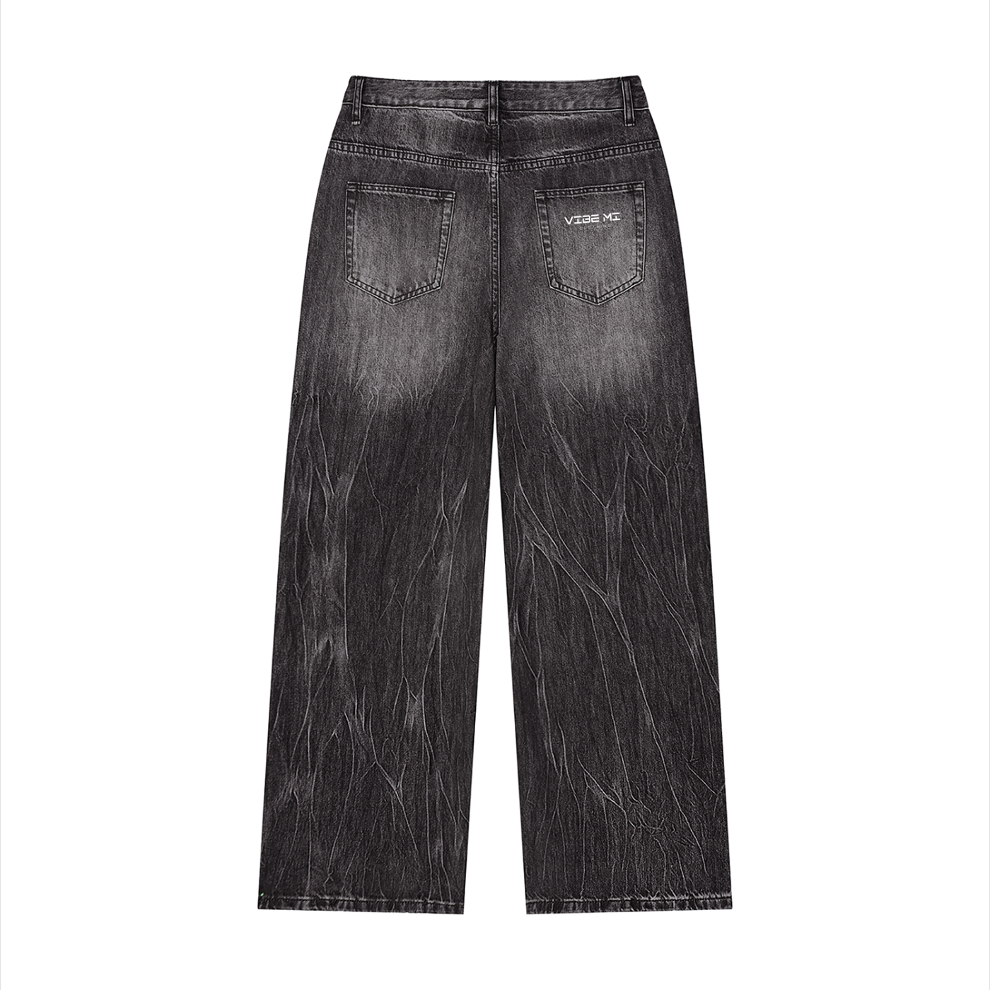 Vibe Mi Clothing Men’s Vintage Wash Wide Leg Jeans