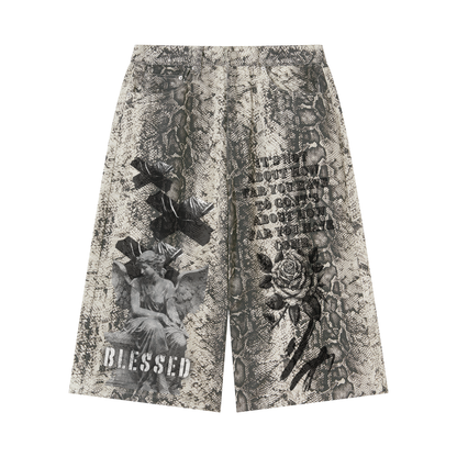 Blessed Men's Snake Print Shorts
