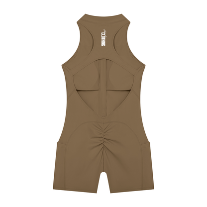 Vibe Mi Clothing Women’s Premium Quarter-Zip Yoga One Piece