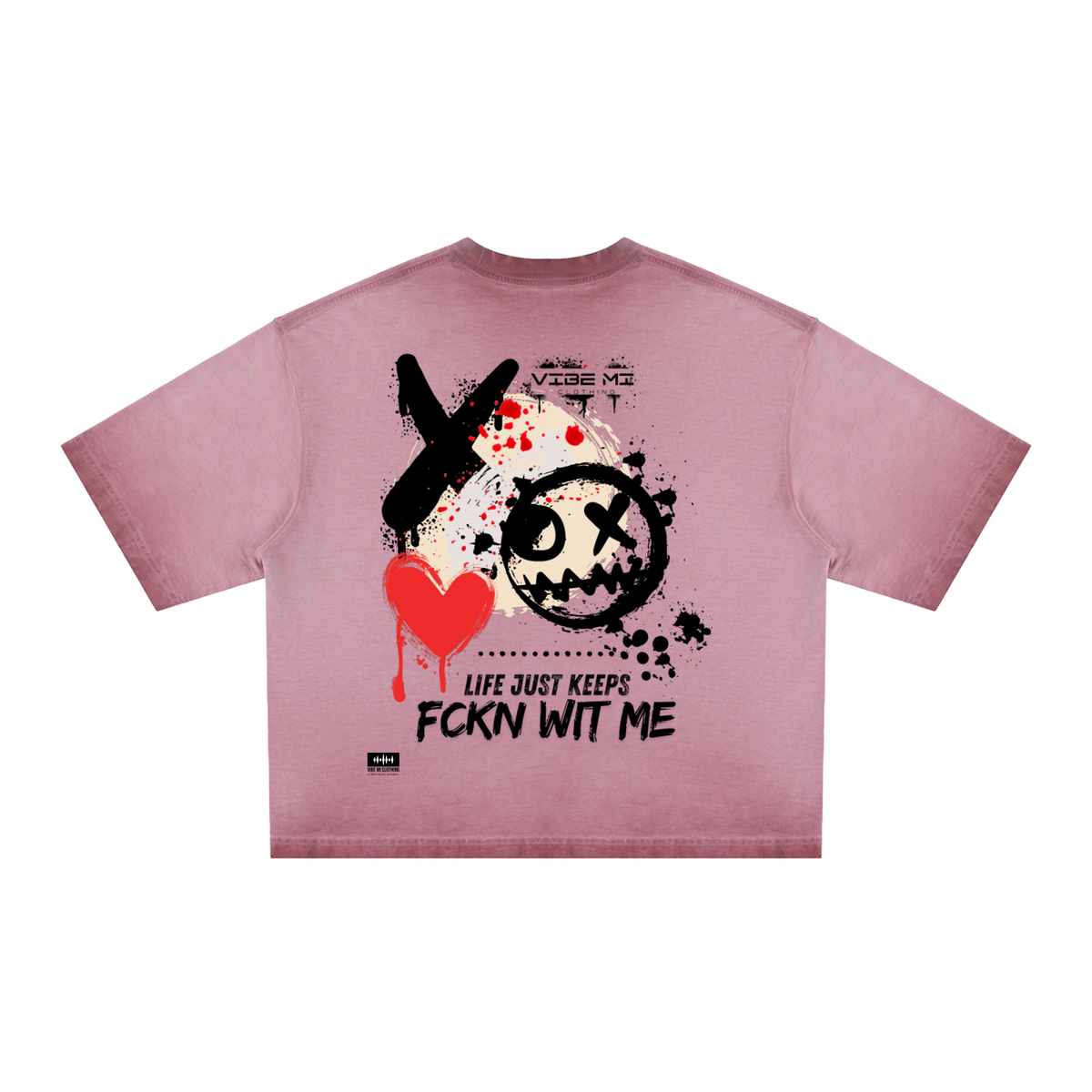 Life Unisex Reverse Dyed Boxy T-Shirt