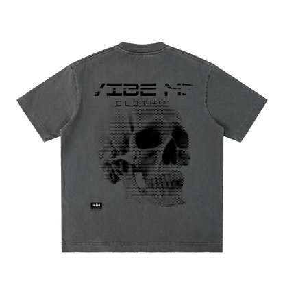 Vibe Mi Clothing Dead End Heavyweight Vintage Washed Frayed T-Shirt