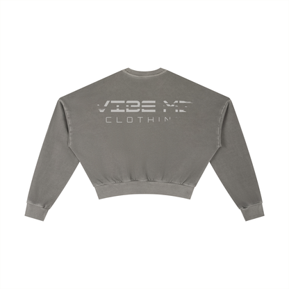 Vibe Mi Clothing Dead End Vintage Washed Cropped Sweatshirt