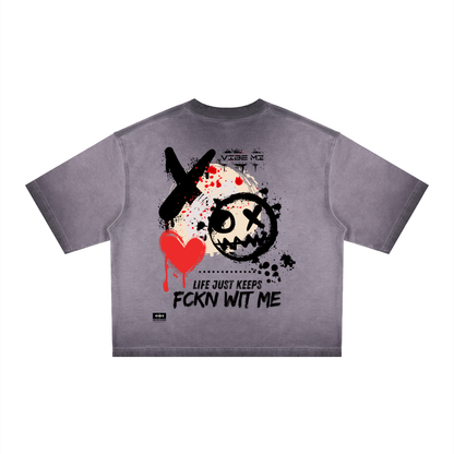 Life Unisex Reverse Dyed Boxy T-Shirt