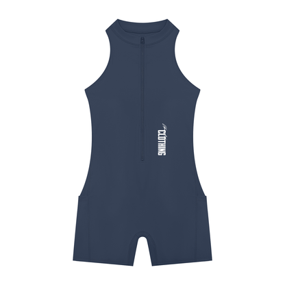 Vibe Mi Clothing Women’s Premium Quarter-Zip Yoga One Piece