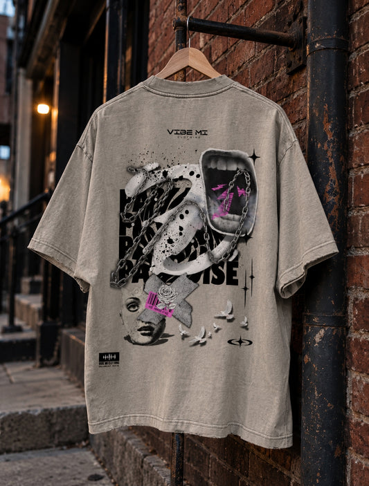 Broken Dreams Heavyweight Vintage Washed Frayed T-Shirt