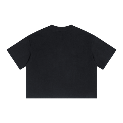 Stay Real Unisex Boxy Drop Shoulder Crop T-Shirt