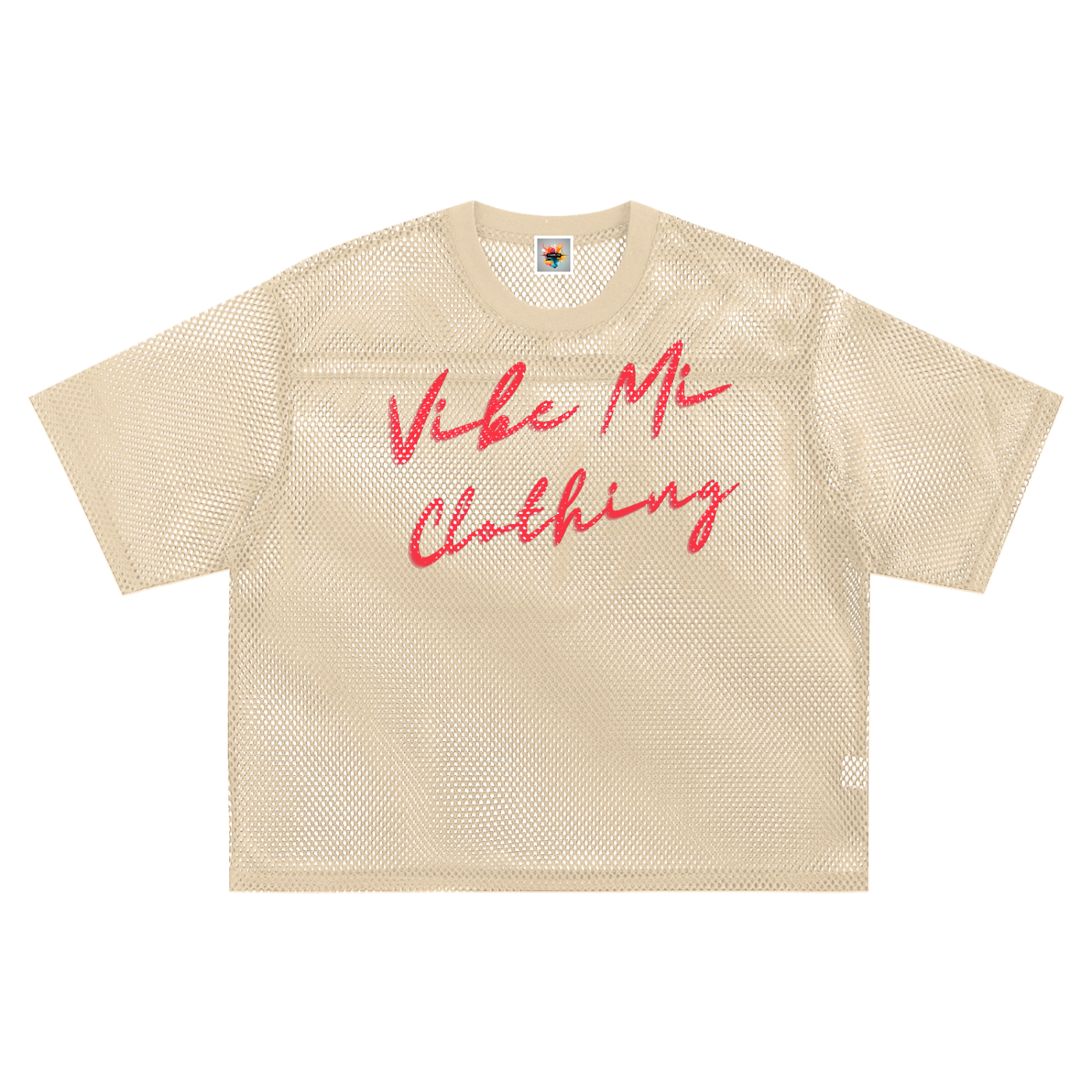 Vibey League See-through Boxy Net T-Shirt