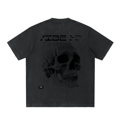 Vibe Mi Clothing Dead End Heavyweight Vintage Washed Frayed T-Shirt