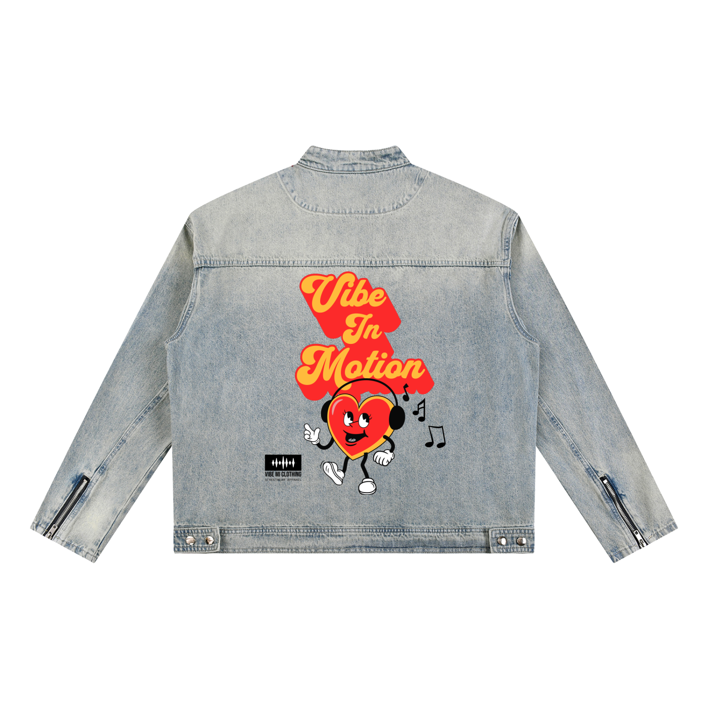 Outerwear ,Motion,Vibe,Denim jacket ,Jean jacket ,Men's denim Jacket ,Women's denim Jacket ,Streetwear ,Graphic jacket 