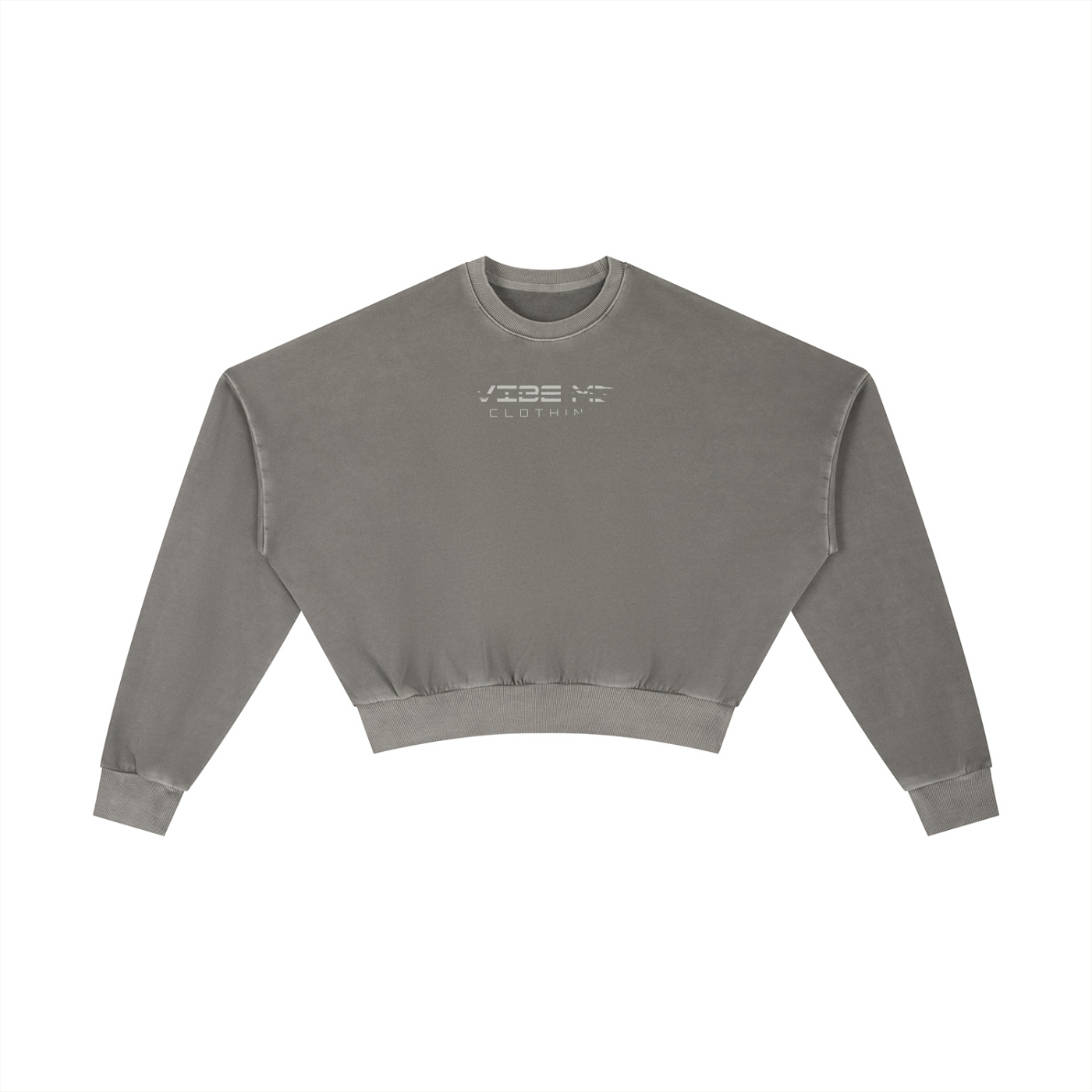 Vibe Mi Clothing Dead End Vintage Washed Cropped Sweatshirt