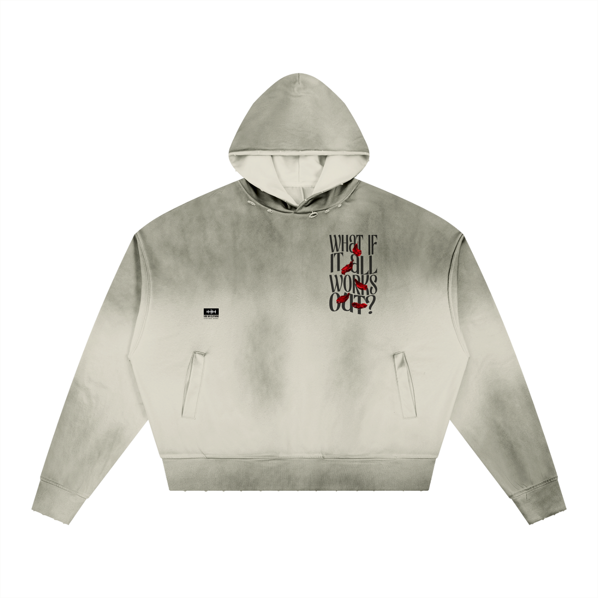 What If Sunfade Distressed Boxy Hoodie