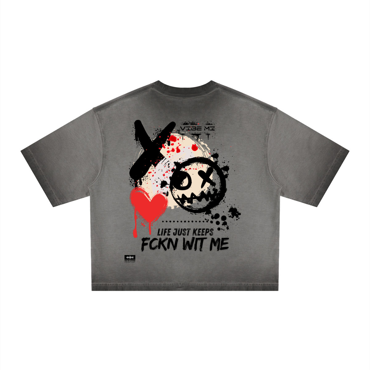 Life Unisex Reverse Dyed Boxy T-Shirt