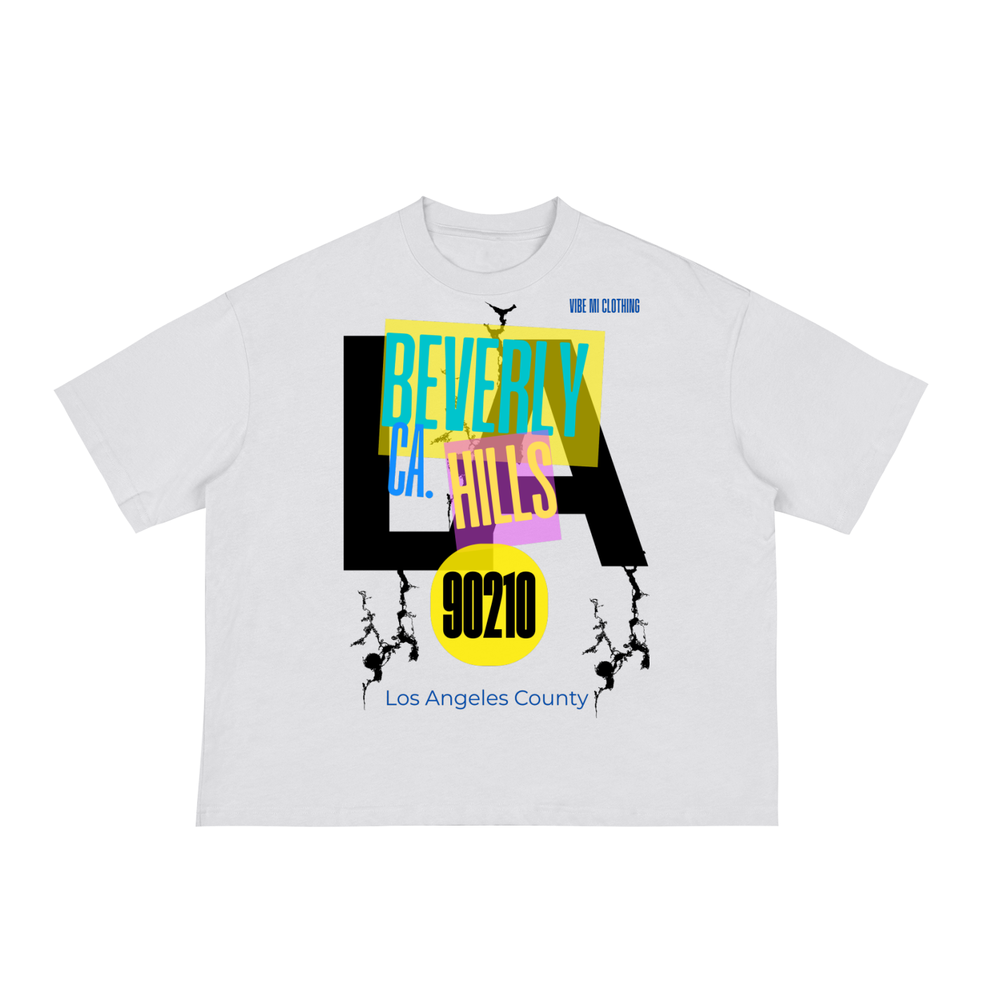 Vibe ,New,Shirt,Graphic t-shirt ,Graphic tee,Oversized tee,Boxy tee,Casual T-shirt ,Beverly Hills ,Los Angeles 