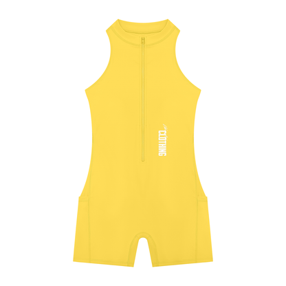 Vibe Mi Clothing Women’s Premium Quarter-Zip Yoga One Piece