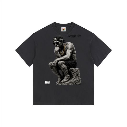 New ,Shirts,Thinker,Men's T-shirt ,Women's T-shirt ,Vintage T-shirt ,Fashion ,The thinker ,Famous thinker,Vibe Mi Clothing 