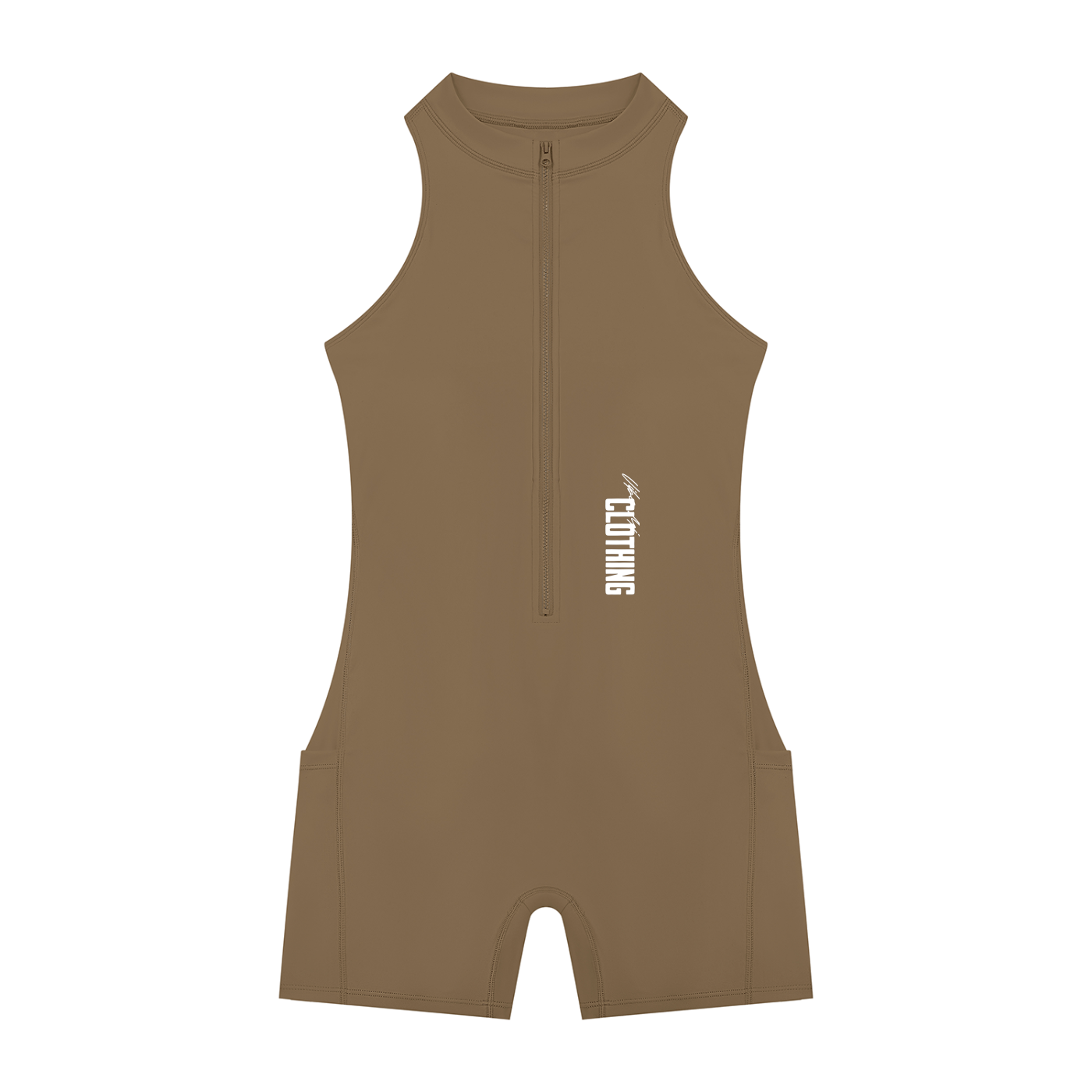 Vibe Mi Clothing Women’s Premium Quarter-Zip Yoga One Piece