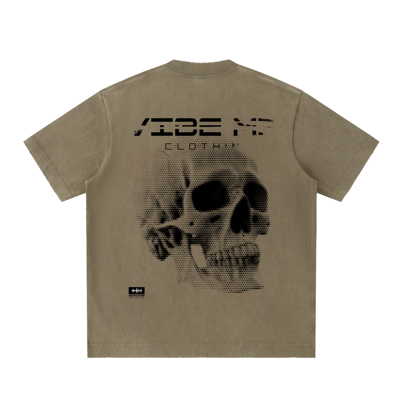 Vibe Mi Clothing Dead End Heavyweight Vintage Washed Frayed T-Shirt