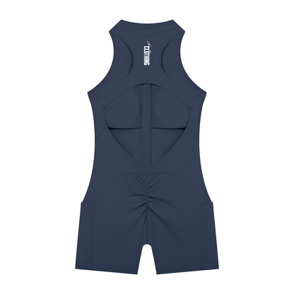 Vibe Mi Clothing Women’s Premium Quarter-Zip Yoga One Piece