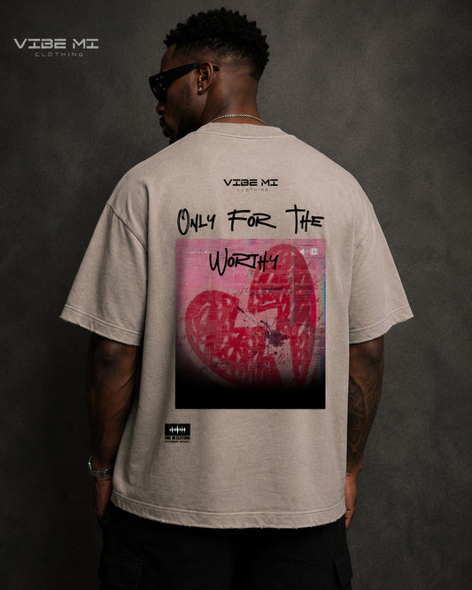 Only For The Worthy Heavyweight Vintage Washed Frayed T-Shirt