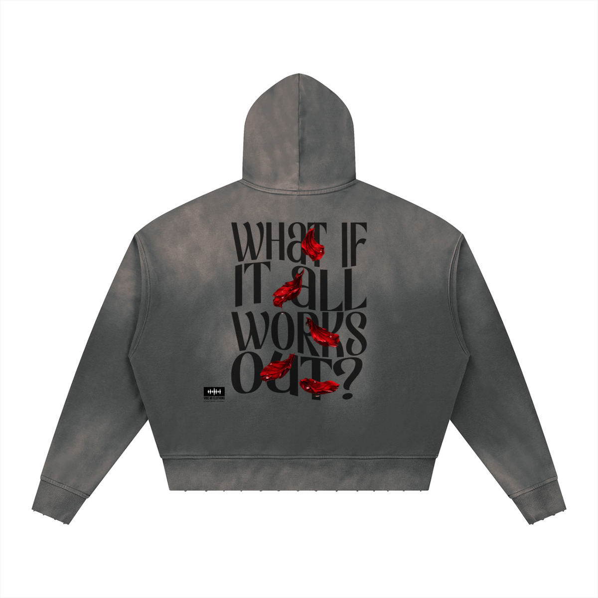 What If Sunfade Distressed Boxy Hoodie