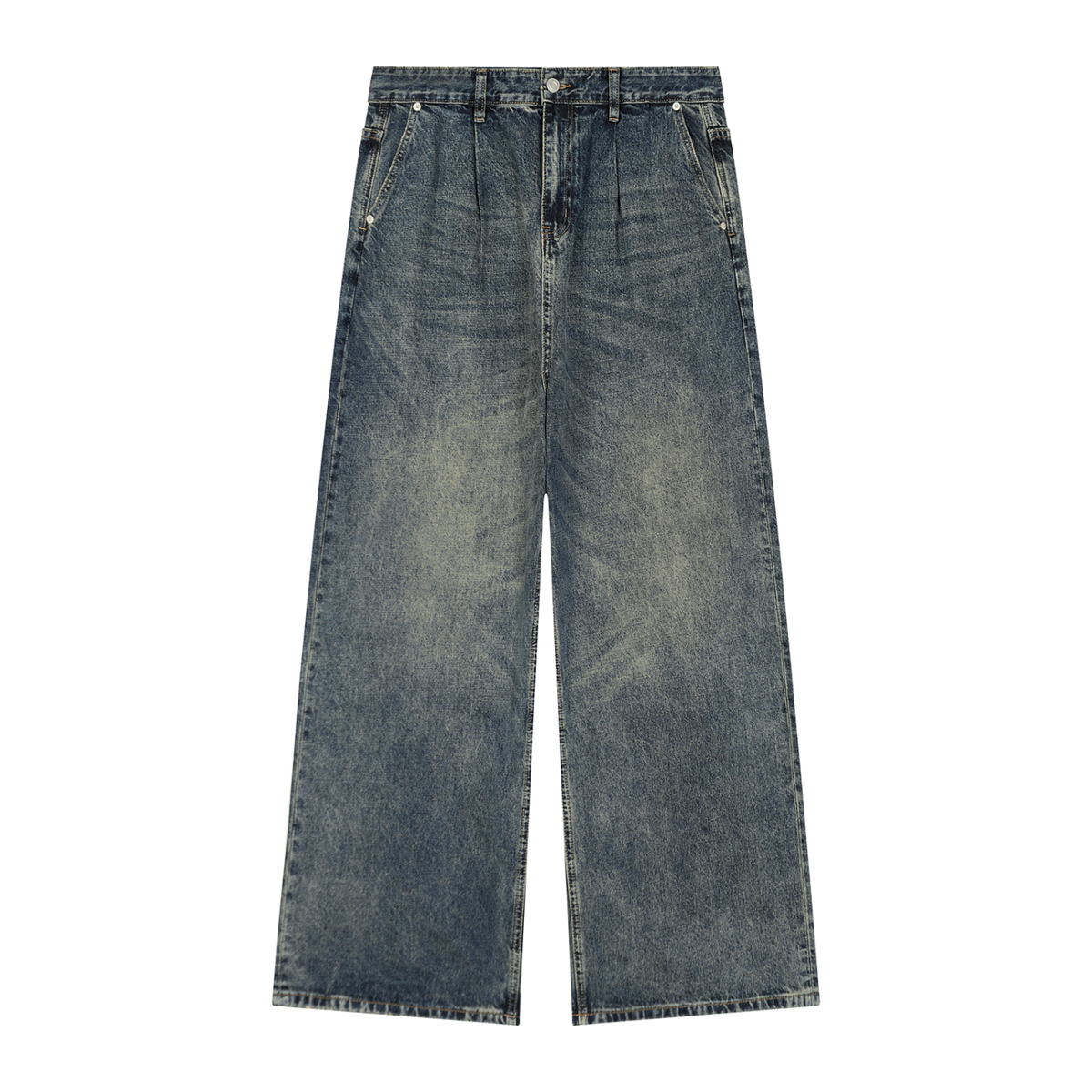 Clean Vibe Men's Vintage Wash Denim Jeans