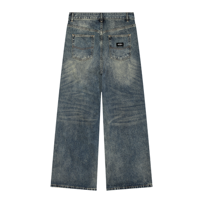 Clean Vibe Men's Vintage Wash Denim Jeans