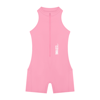 Vibe Mi Clothing Women’s Premium Quarter-Zip Yoga One Piece