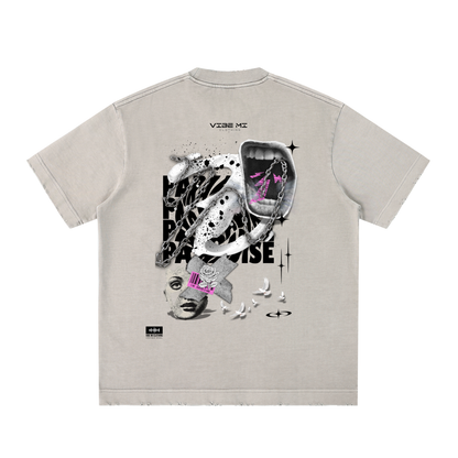 Broken Dreams Heavyweight Vintage Washed Frayed T-Shirt