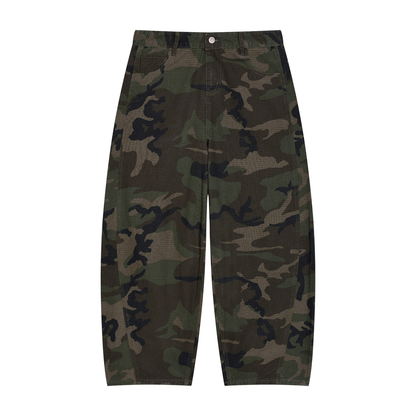 Vibe Mi Clothing Men’s Camo Barrel Leg Cargo Pants