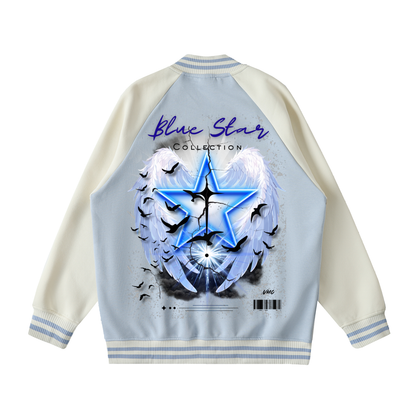 Blue Star ,New ,Outerwear ,Varsity Jcket ,Streetwear , graphic jacket ,sports jacket ,men's jacket ,women's jacket ,casual jacket 