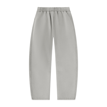 A Vibe Unisex Vintage Wash Barrel Leg Fleece Sweatpants