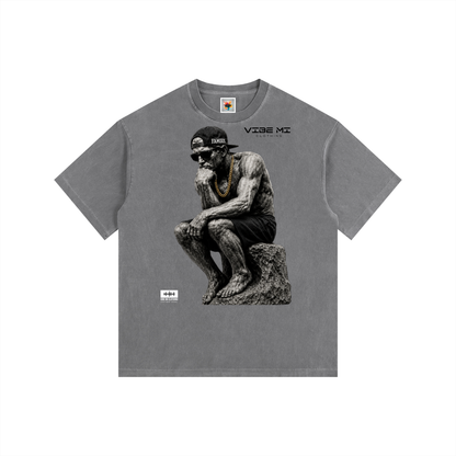 New ,Shirts,Thinker,Men's T-shirt ,Women's T-shirt ,Vintage T-shirt ,Fashion ,The thinker ,Famous thinker,Vibe Mi Clothing 
