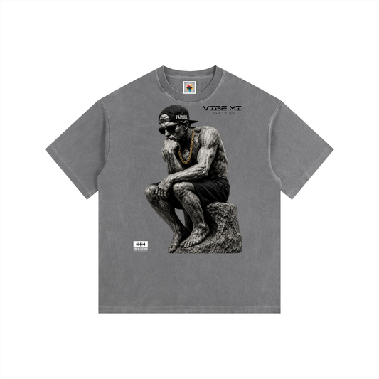 New ,Shirts,Thinker,Men's T-shirt ,Women's T-shirt ,Vintage T-shirt ,Fashion ,The thinker ,Famous thinker,Vibe Mi Clothing 